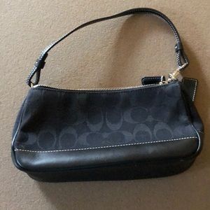 Black coach shoulder bag